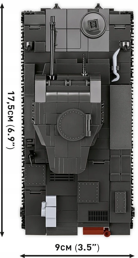 COBI 2597 blokai Panzerkampfwagen II Ausf. F Vokiečių lengvasis tankas