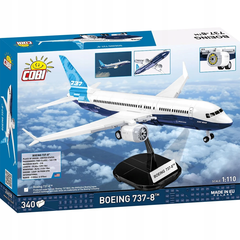 COBI - Konstruktorius Boeing 737-8, 1/110, 26608