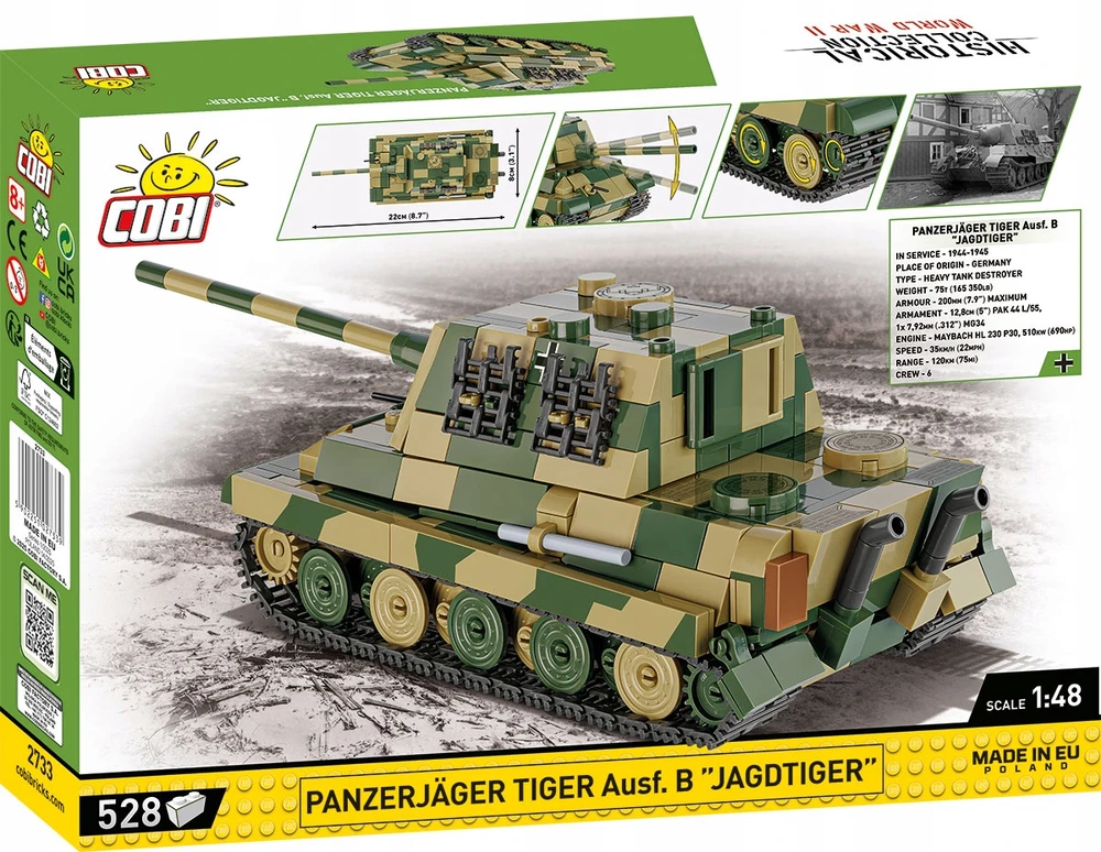 Cobi Klocki panzerjager tiger ausf.b jagdtiger