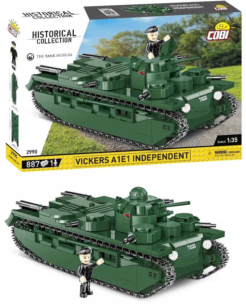 COBI 2990 Vickers A1E1 nepriklausomas bakas BLOCKI