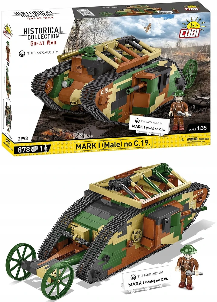 Cobi Mark I vyras modelis C.19 konstruktorius, 878 dalys