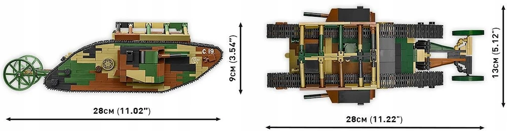Cobi Mark I vyras modelis C.19 konstruktorius, 878 dalys