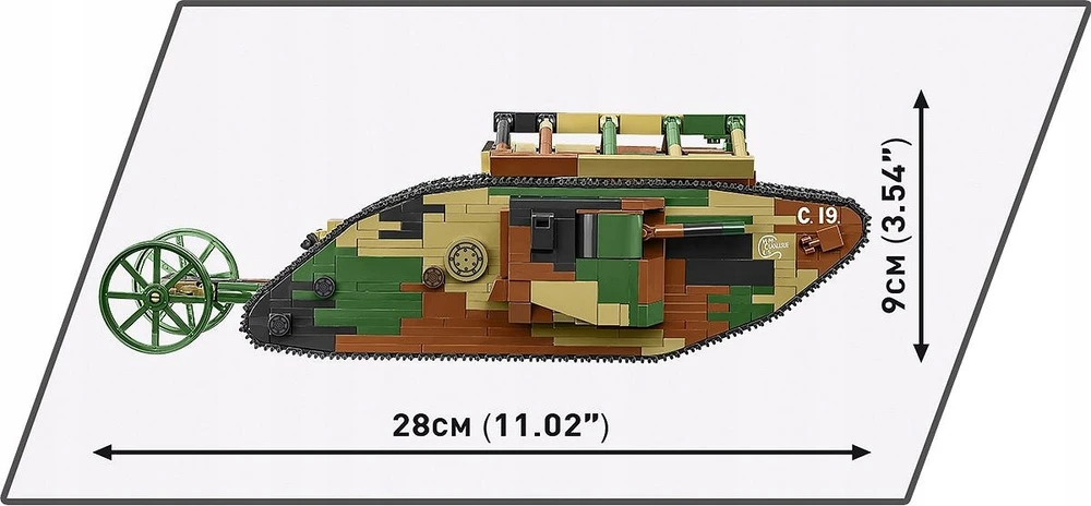 Cobi Mark I vyras modelis C.19 konstruktorius, 878 dalys