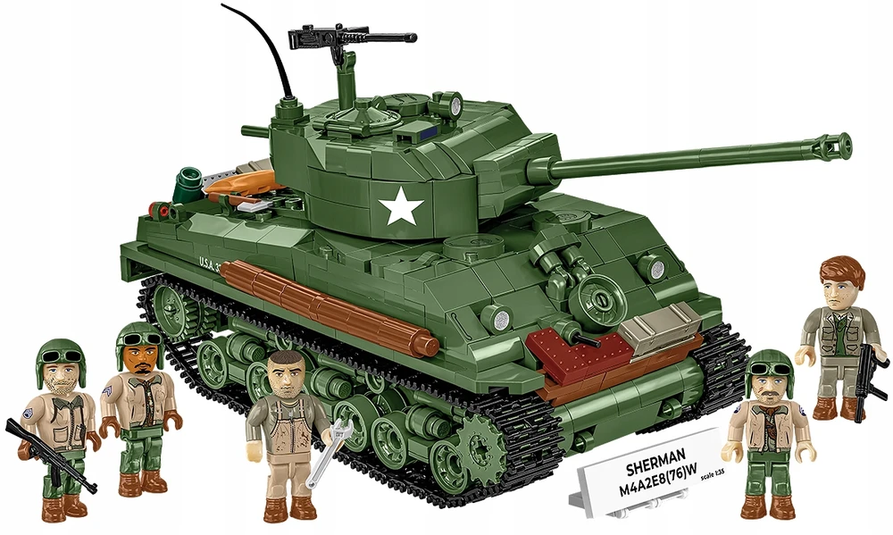 Cobi Klocki Sherman m4a2e8 blokai 865 blokai