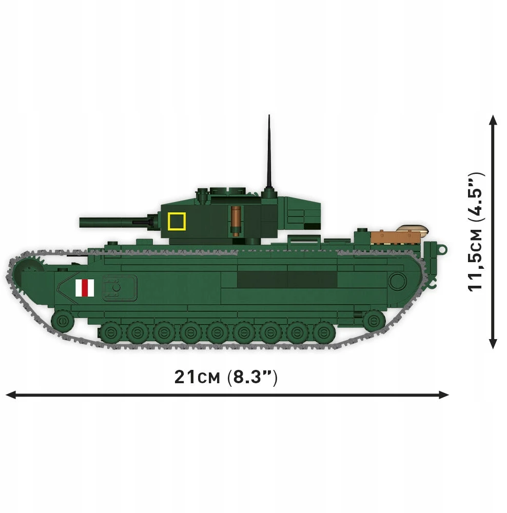 COBI-3128 HC WWII CHURCHILL MK.III 664 KL blokeliai.