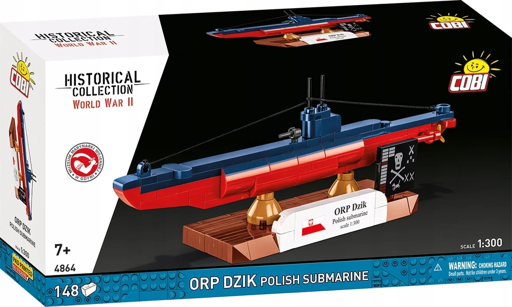 COBI 4864 Lenkijos povandeninis laivas ORP DZIK blokuoja lenkų povandeninį laivą
