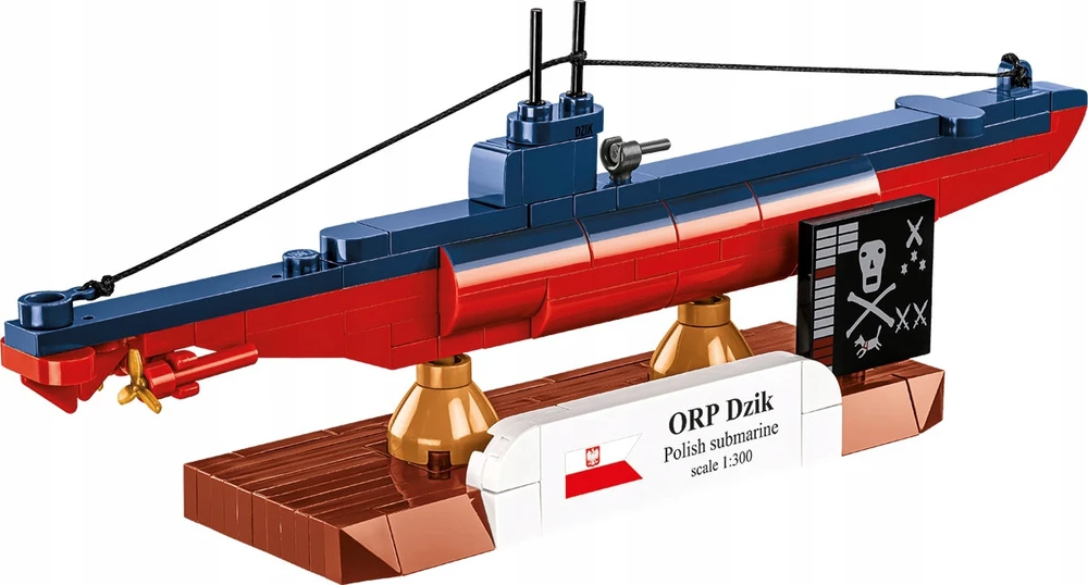 COBI 4864 Lenkijos povandeninis laivas ORP DZIK blokuoja lenkų povandeninį laivą