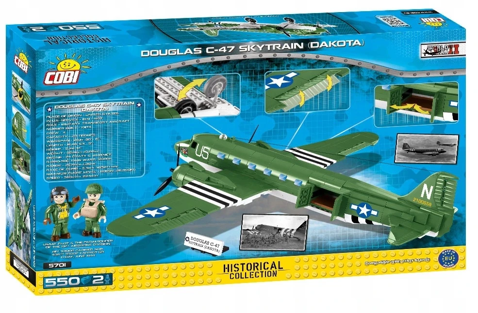 COBI 5701 Douglas C-47 Skytrain Dakota ISTORIJA
