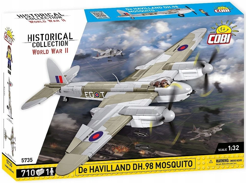 Cobi 5735 British De Havilland DH.98 Mosquito lėktuvas