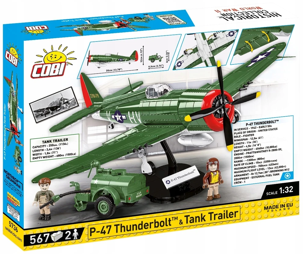 COBI 5736 - P-47 THUNDERBOLT IR BISKO PRIEKABA
