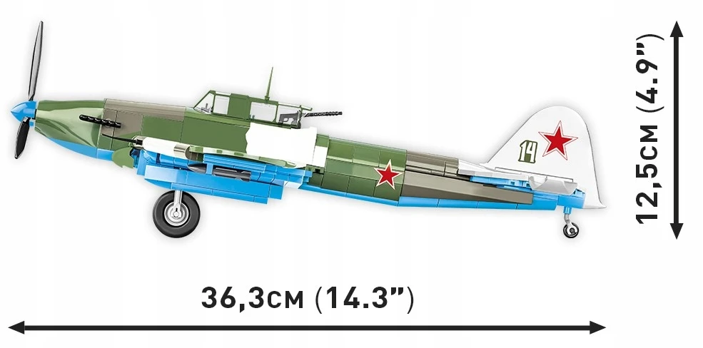 COBI 5745 BLOKAI LĖKTUVO ILYUSHIN IL-2 1943 m.