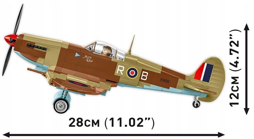 COBI 5764 blokai Supermarine Spitfire Mk. IXe