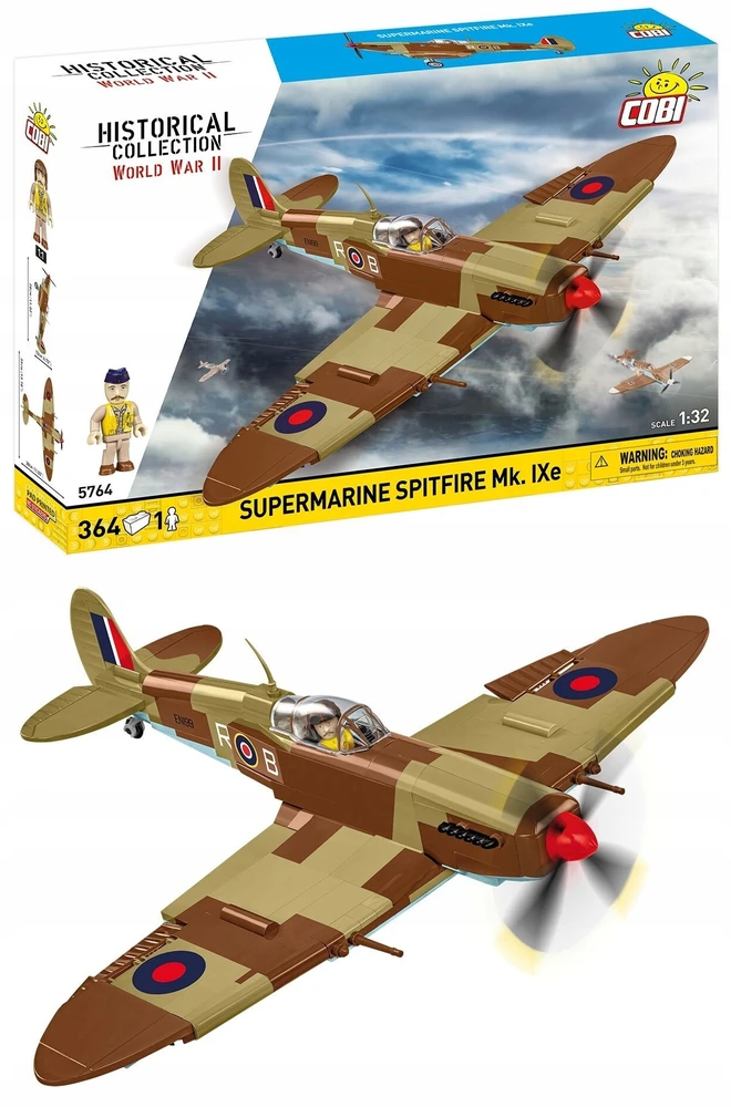 COBI 5764 blokai Supermarine Spitfire Mk. IXe