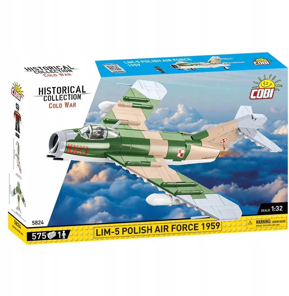 Cobi Lėktuvo modelis Lim-5 su lenkų pilotu