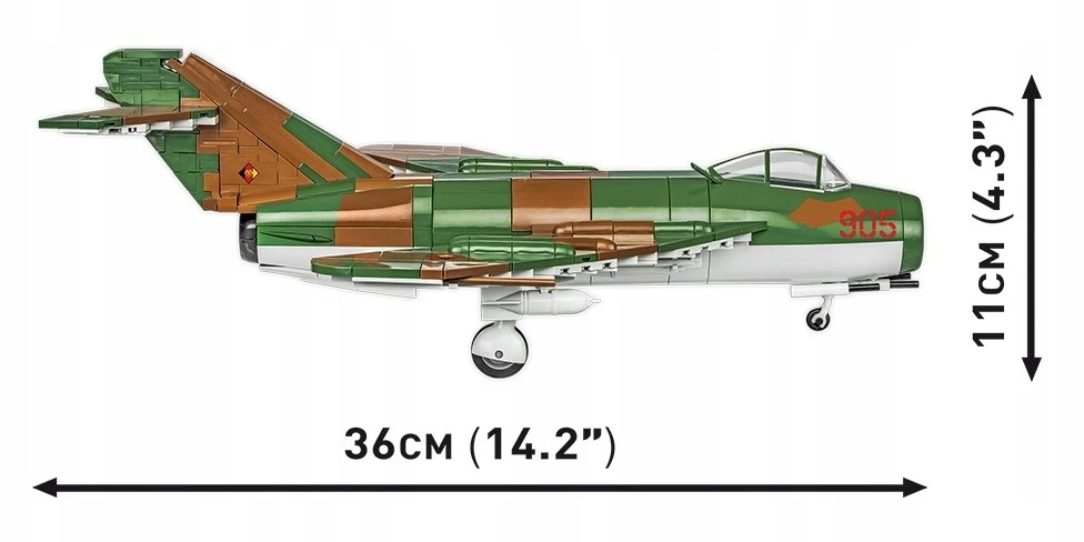COBI 5825 LIM-5 (MIG 17-F) lėktuvas Rytų Vokietija