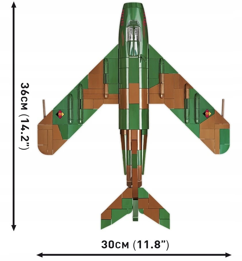 COBI 5825 LIM-5 (MIG 17-F) lėktuvas Rytų Vokietija
