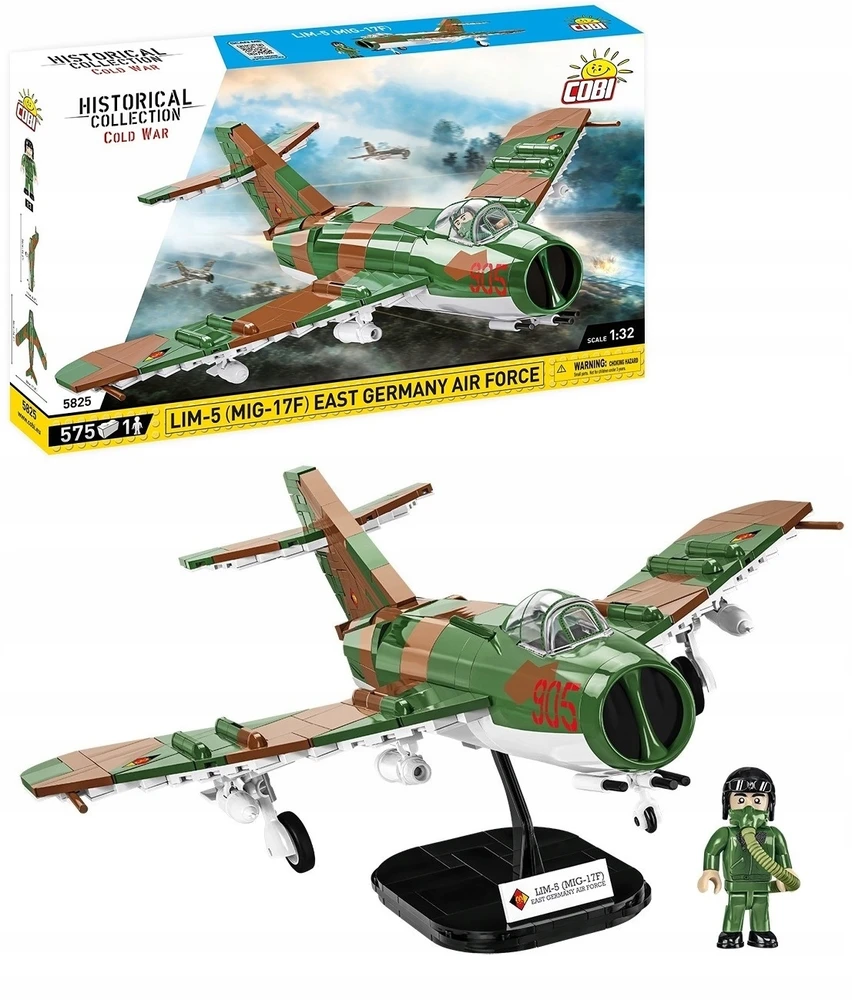 COBI 5825 LIM-5 (MIG 17-F) lėktuvas Rytų Vokietija