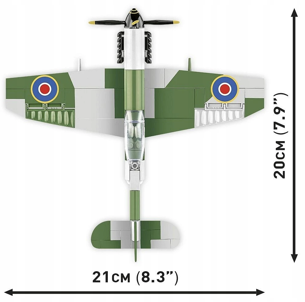 Cobi 5865 britų supermarinas Spitfire Mk. XVI