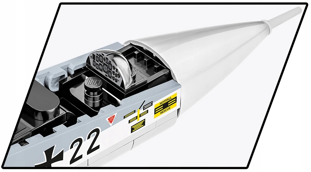 COBI -5907 LOCKHEED F-104 STARFIGHTER - STATYBŲ ŽAIDIMAS - PILKA