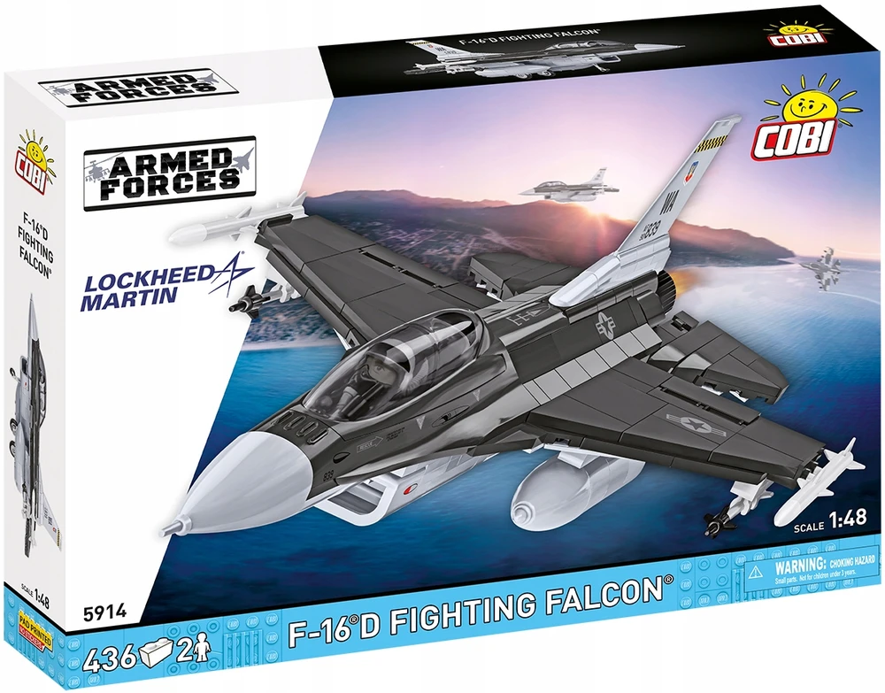 Cobi Klocki F-16d kovos sakalo blokai 436 vienetai