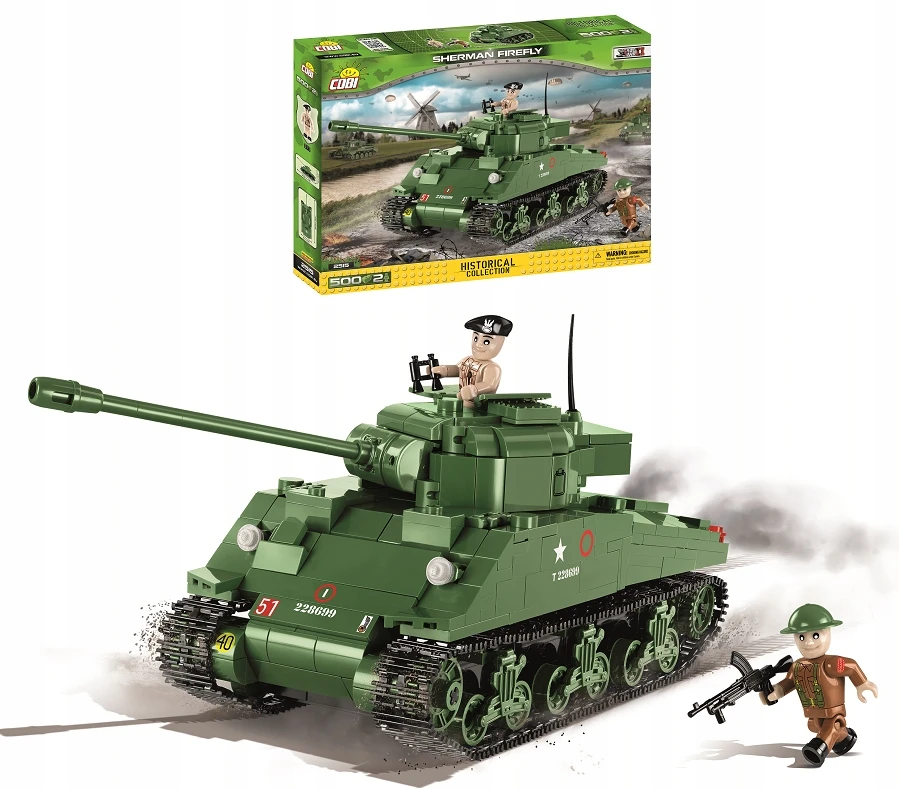 COBI ARMY 2515 SHERMANN FIREFLY 500 KLASĖS TANKAS.