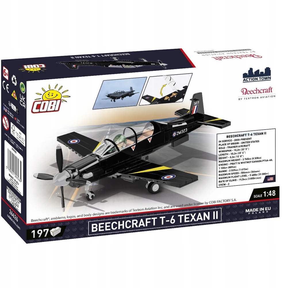Cobi Beech T-6 Texan Ii klocki konstrukcyjne 197 el.