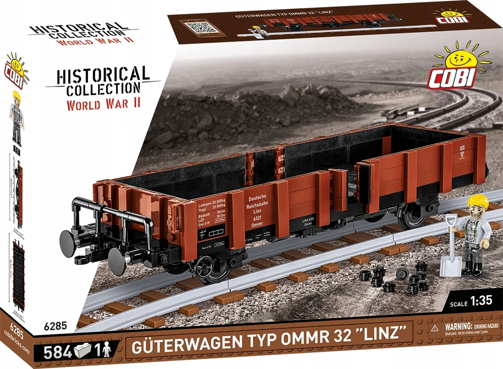 COBI BLOCKS 6285 WAGON GUTERWAGEN OMMR 32 LINZ