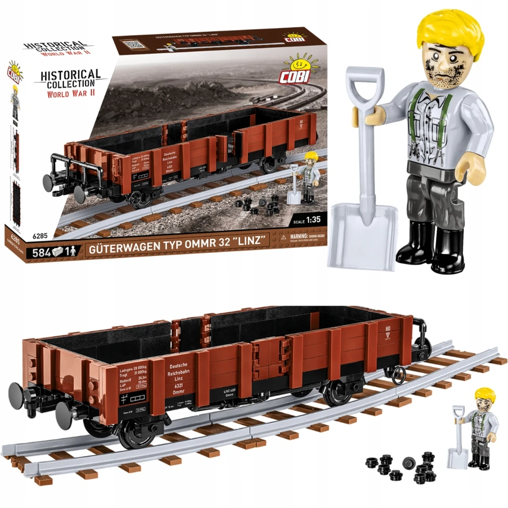 COBI BLOCKS 6285 WAGON GUTERWAGEN OMMR 32 LINZ
