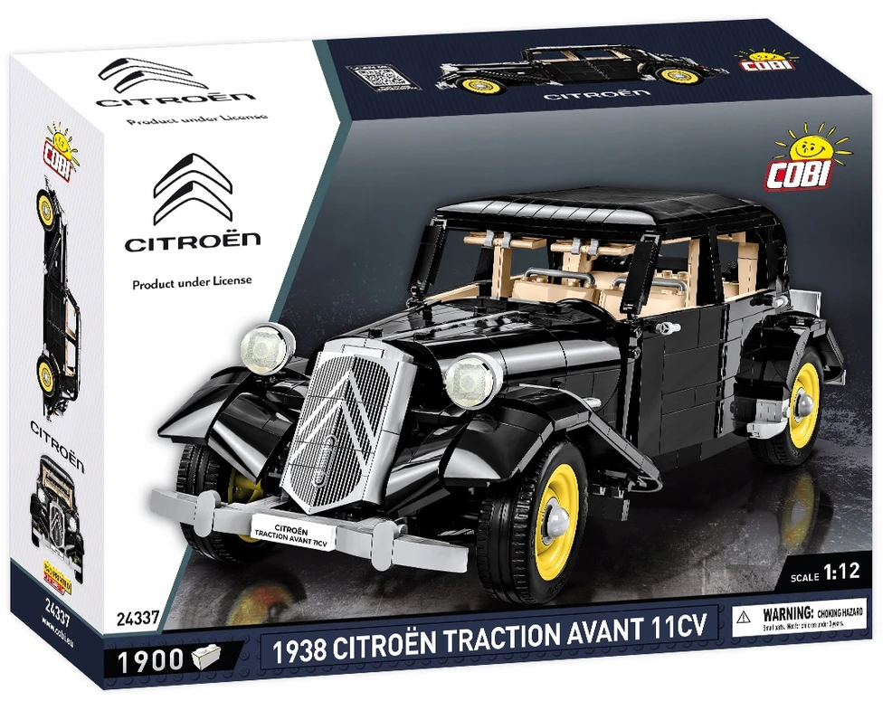 Cobi 24337 lengvasis automobilis Citroen Traction Avant 11CV 1938 1900