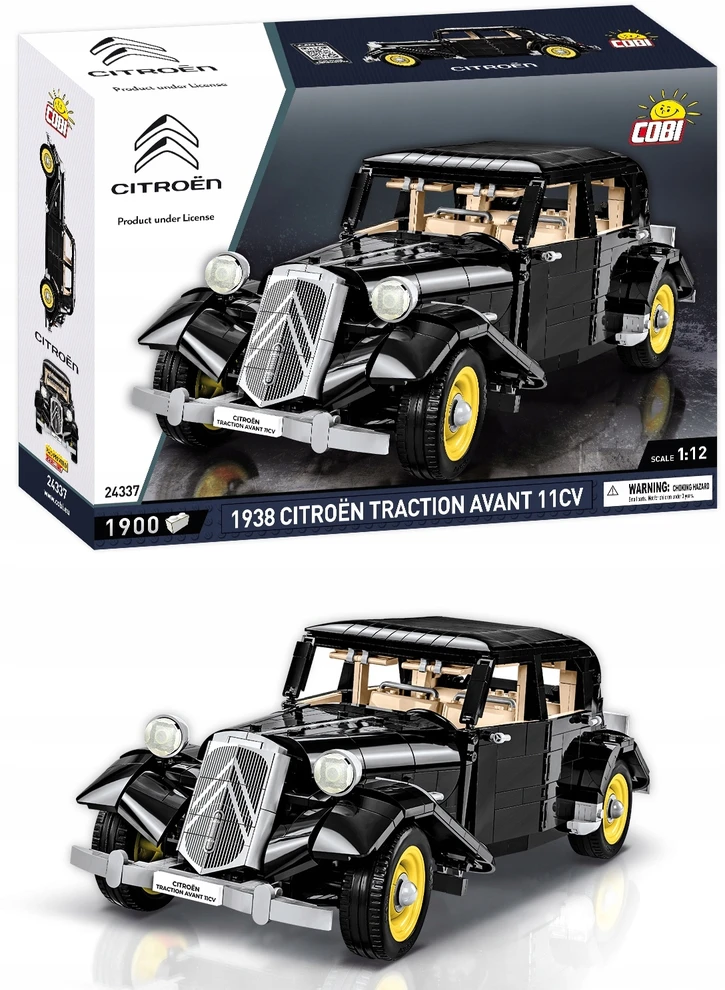 Cobi 24337 lengvasis automobilis Citroen Traction Avant 11CV 1938 1900