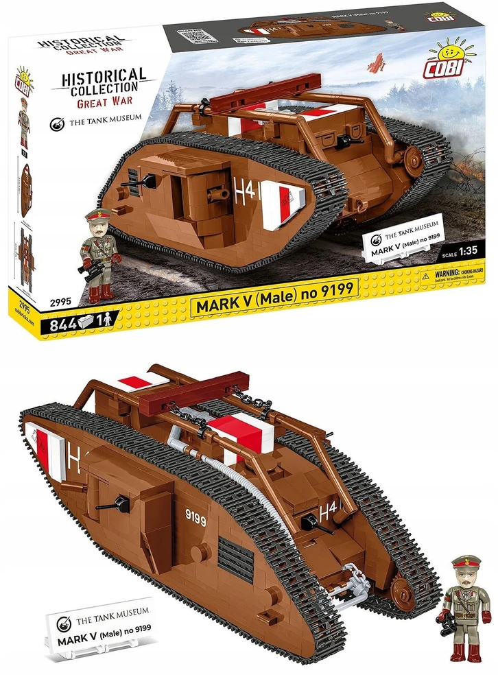 COBI Mark V „Male“ tanko konstruktorius, 1:35, 844 detalės