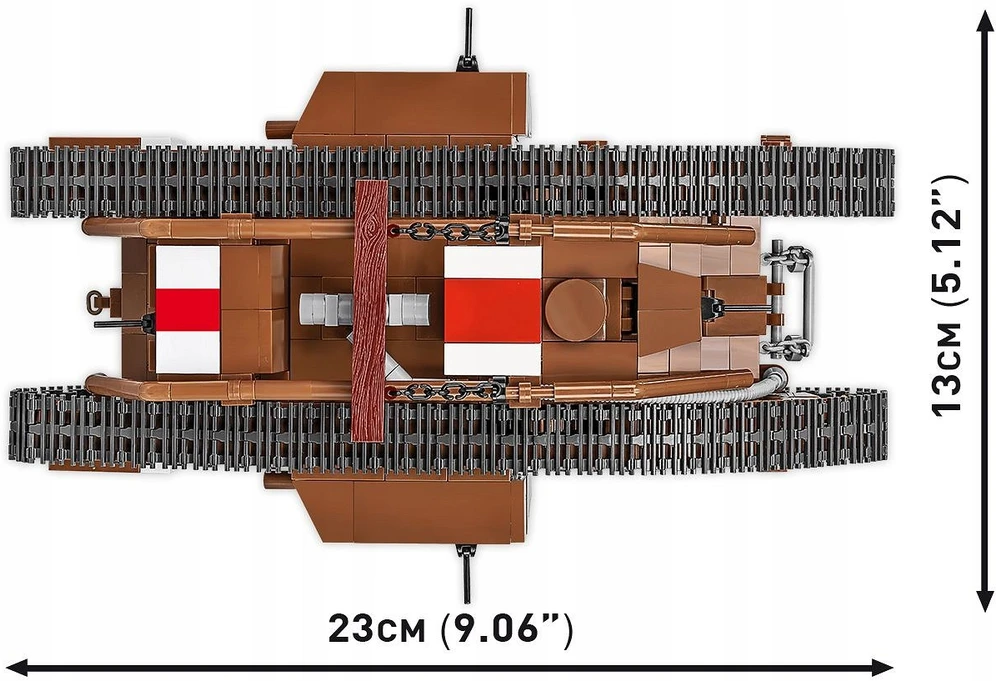 COBI Mark V „Male“ tanko konstruktorius, 1:35, 844 detalės