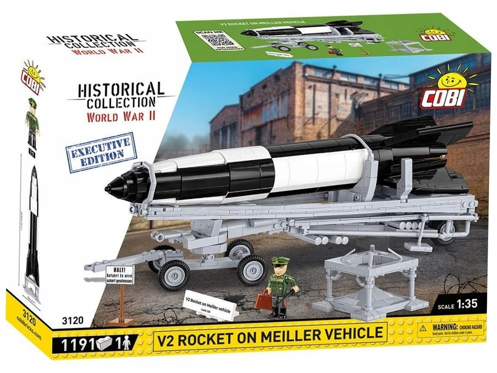 Cobi. Istorinė kolekcija V2. Raketa su transporteriu