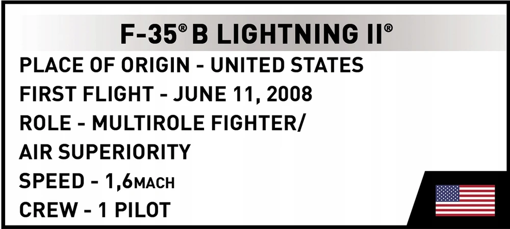 COBI Kaladėlės 5927 F-35B Lightninig II