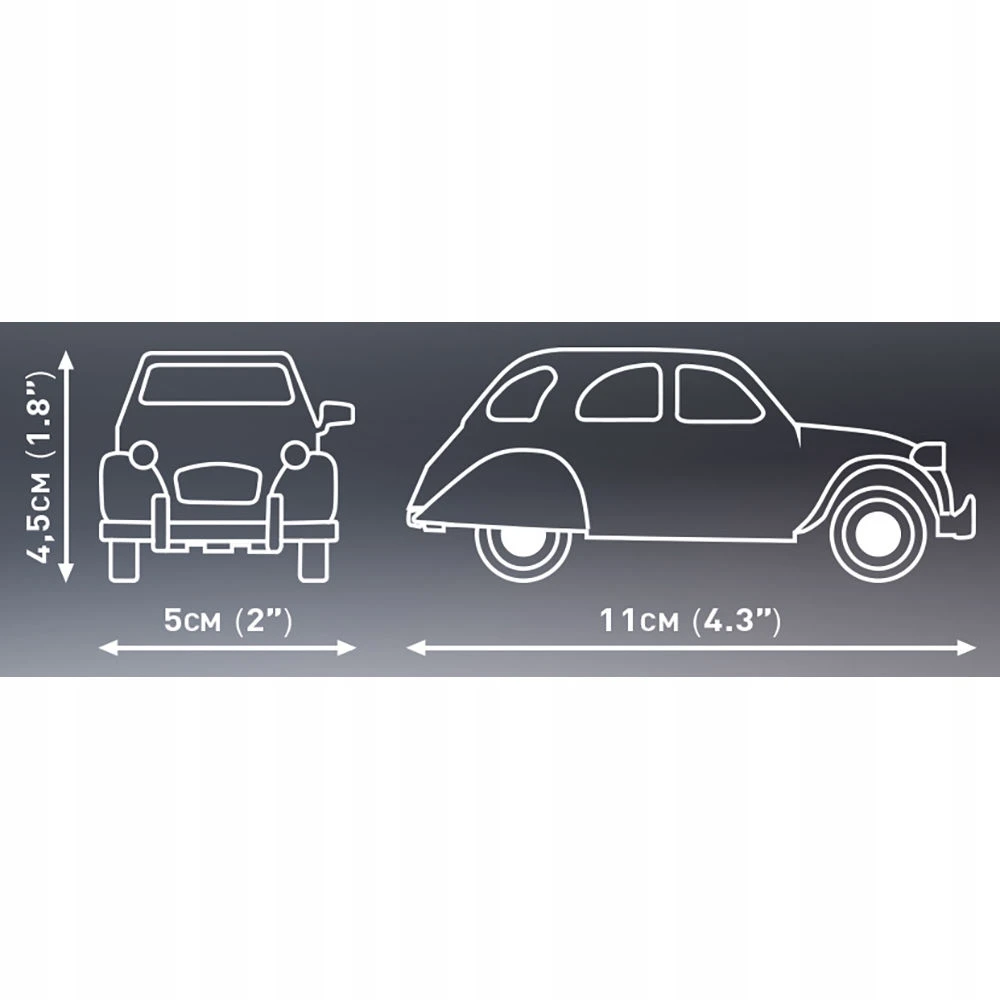 COBI - Konstruktorius Citroen 2CV Charleston 1980, 1/35, 24512