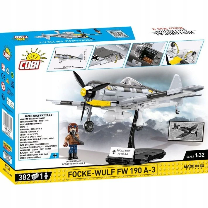 COBI Focke-Wulf FW 190 A3 konstruktorius 1:32, 382 det., 5741