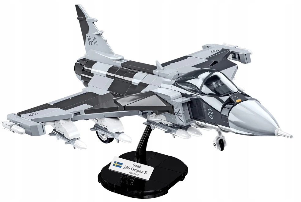 Cobi Konstruktorius karinis lėktuvas Saab Jas 39 Gripen E, 480 detalių