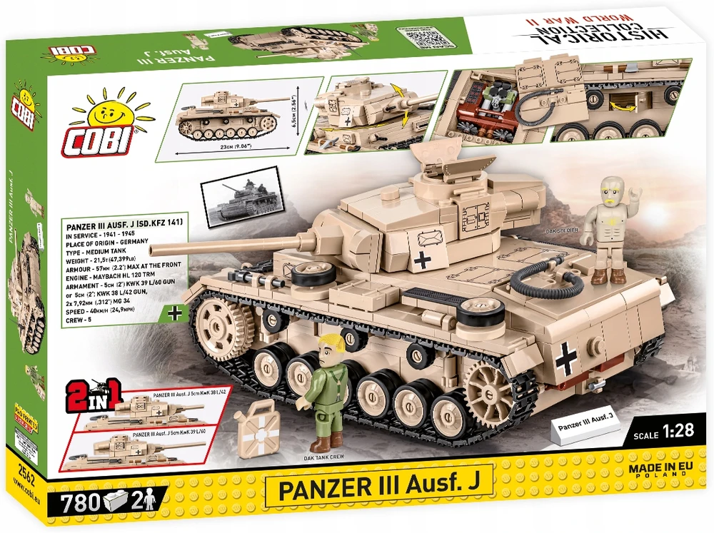 COBI - Konstruktorius Panzer III Ausf. J, 1/28, 2562