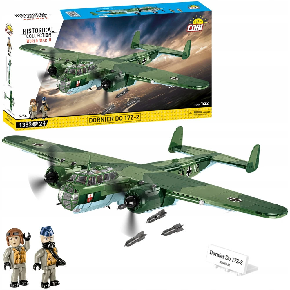 Cobi Lėktuvas – DORNIER – DO 17Z-2 – Pagrindinė spalva: balta