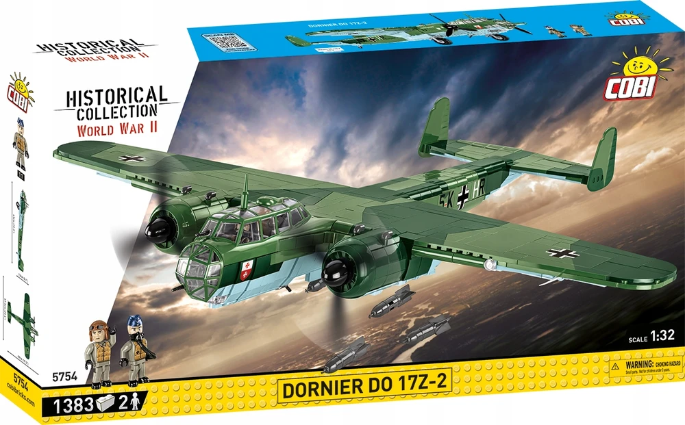 Cobi Lėktuvas – DORNIER – DO 17Z-2 – Pagrindinė spalva: balta