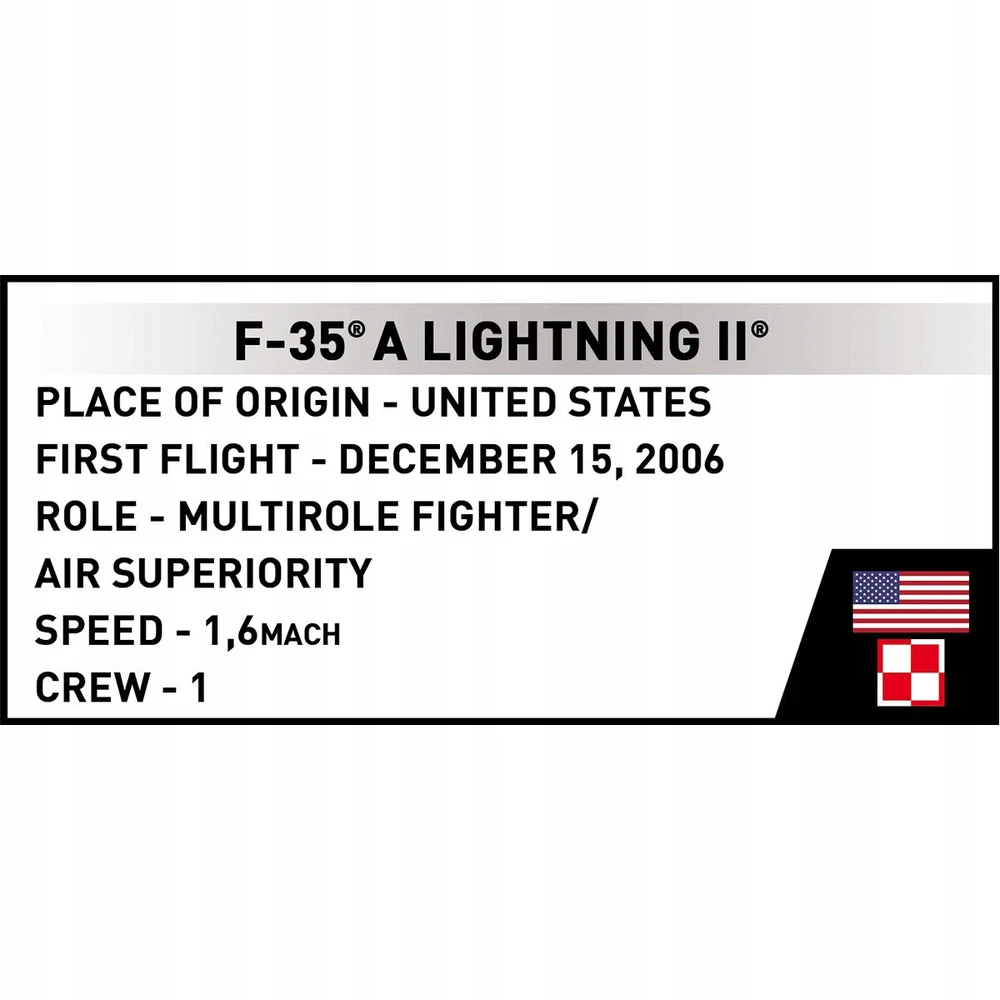 Cobi Lockheed Martin F-35A Lightining II HUSSAR