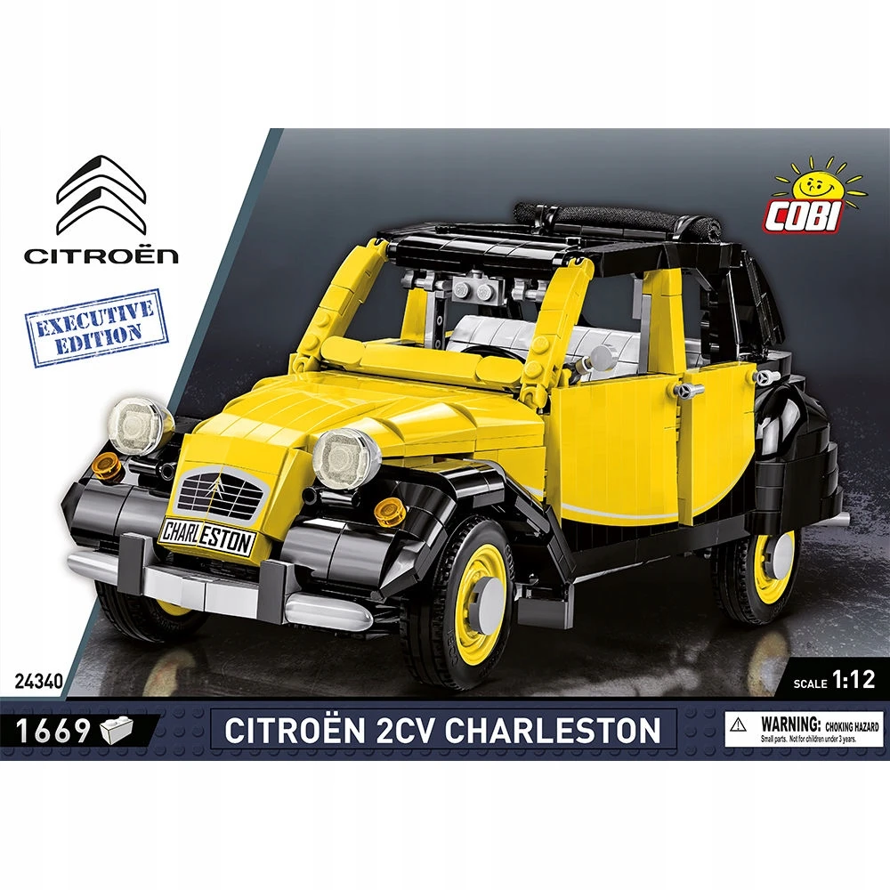 Cobi Modelio komplektas – CITROEN – 2CV CHARLESTON E.E – 1630 PCS – Skalė 1/12 – Vidus