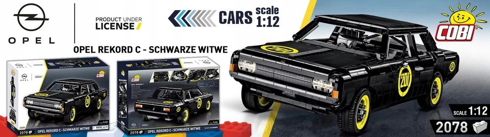 Cobi 24333 Opel Record C-Schwarze Witwe 1:12 2078 kl.