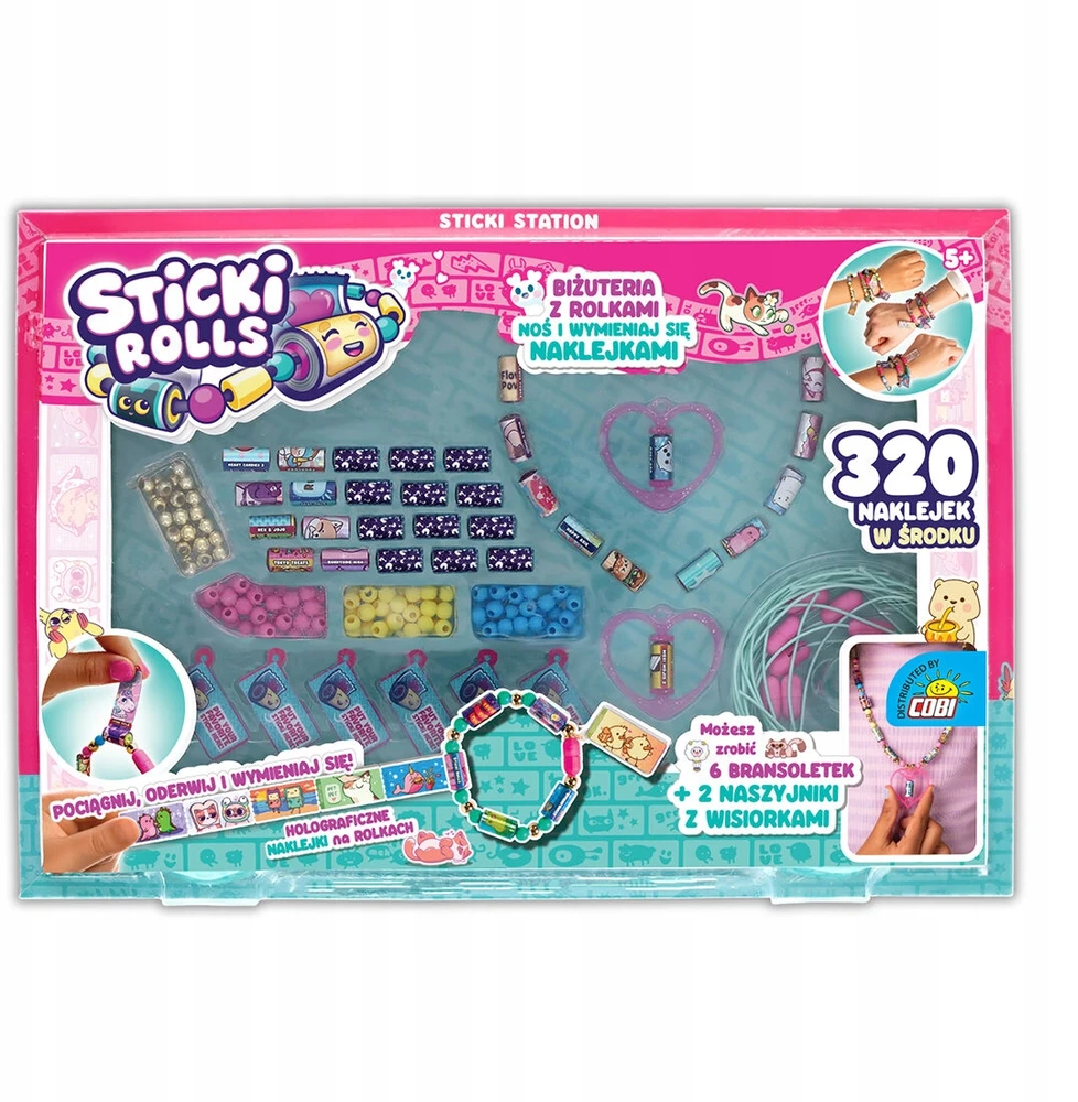 Cobi Sticky Rolls Mega Set Papuošalai su lipdukais