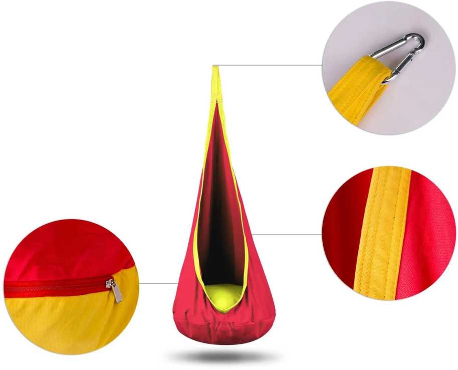 „Cocoon“ pakabinama kėdė „Neo-Sport“ raudona