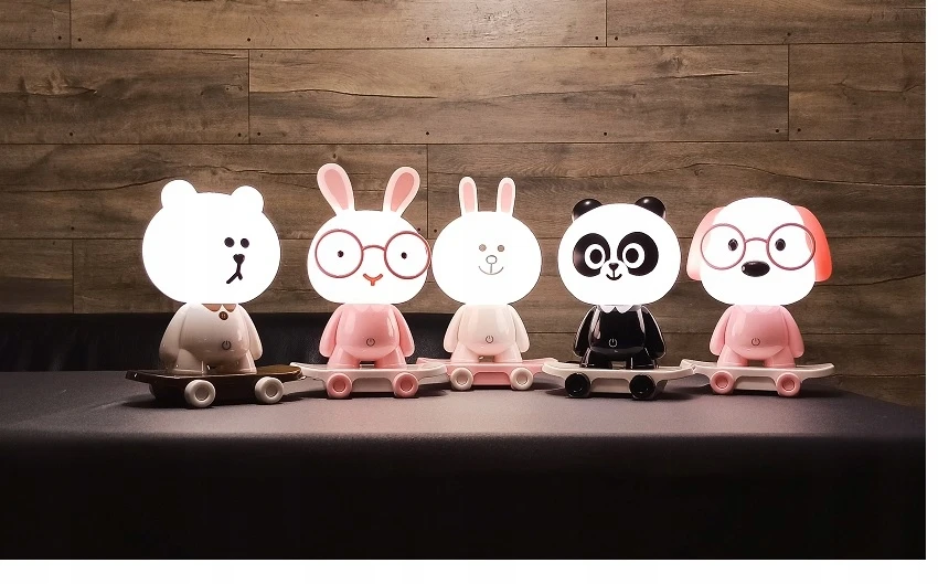 Cogio Kids Naktinė lempa ROŽINĖ PIESEK NA DESKOROLCE LED USB