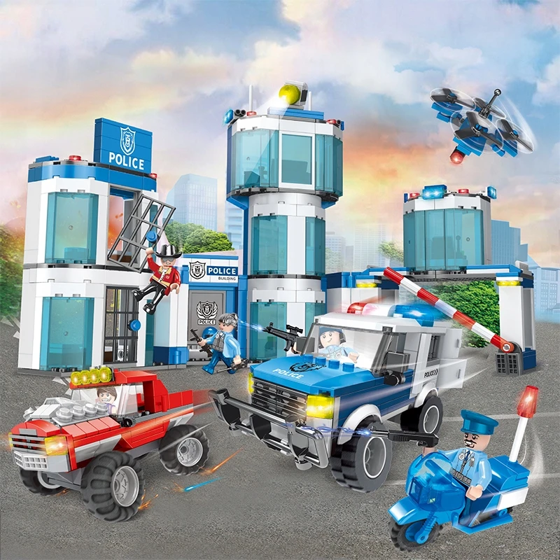 Cogo Blocks Police Base 2 Cars 731 vnt