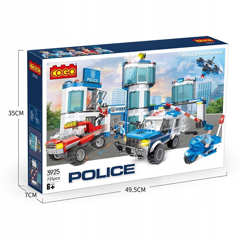 Cogo Blocks Police Base 2 Cars 731 vnt