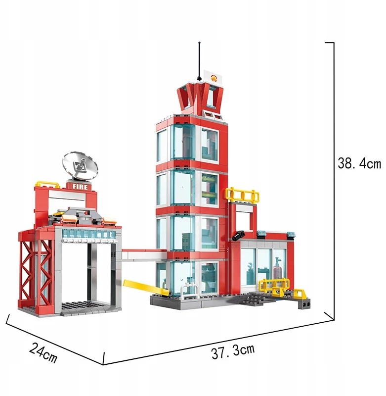 Cogo Bricks sunkvežimis ir gaisrinė 616 vnt