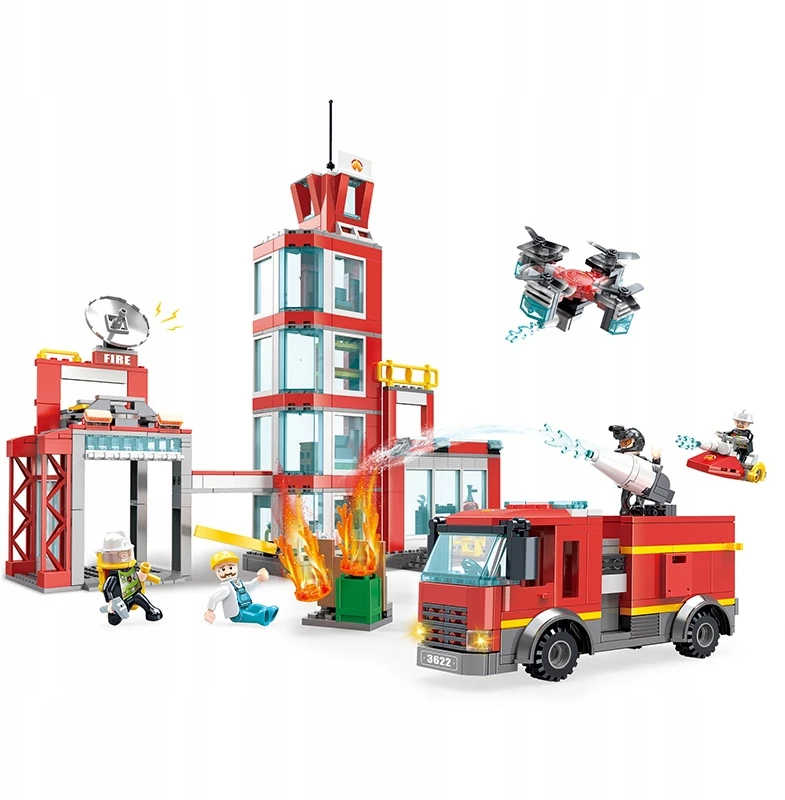 Cogo Bricks sunkvežimis ir gaisrinė 616 vnt